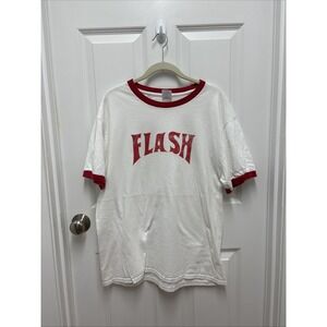 Flash Gordon Logo Red Ringer T-shirt - Size Large‎